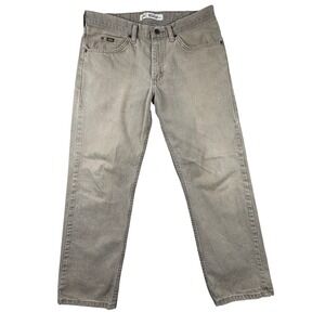 Lee Regular Fit Mens Jeans‎ Taupe Brown Straight Leg Denim Pants 37x29